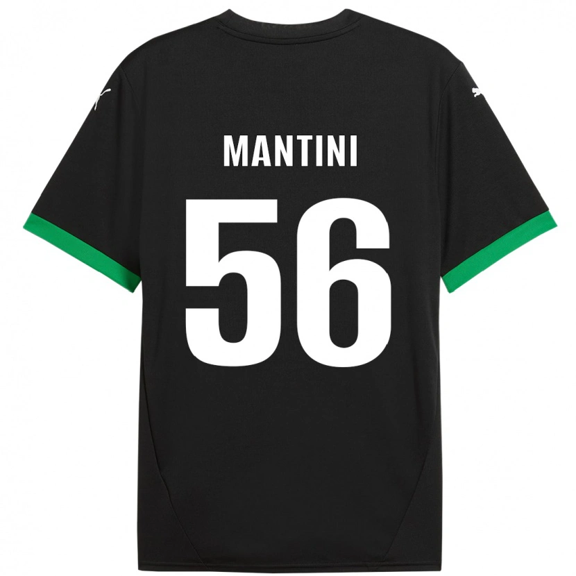 Danxen Women Raffaele Mantini #56 Black Dark Green Home Jersey 2024/25 T-Shirt