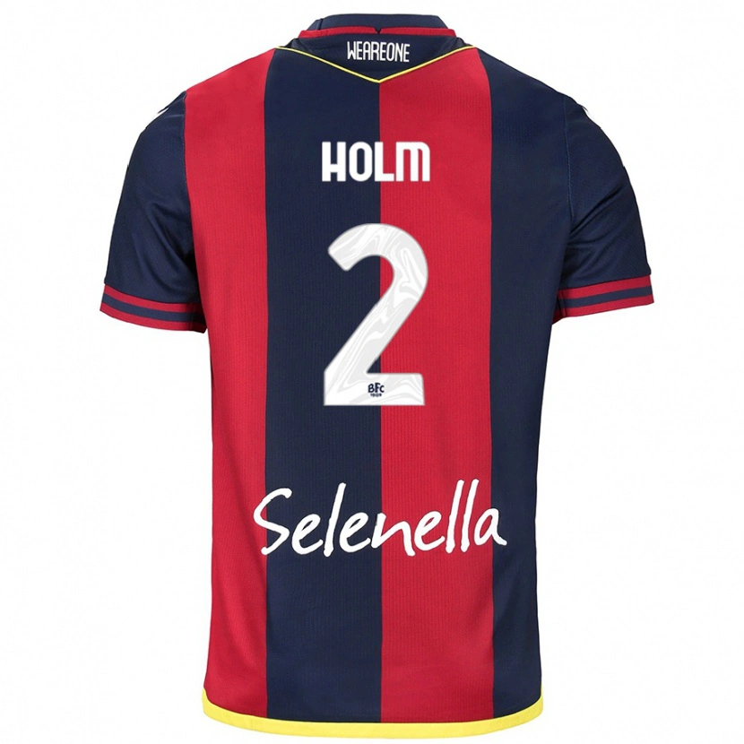 Danxen Women Emil Holm #2 Red Royal Blue Home Jersey 2024/25 T-Shirt