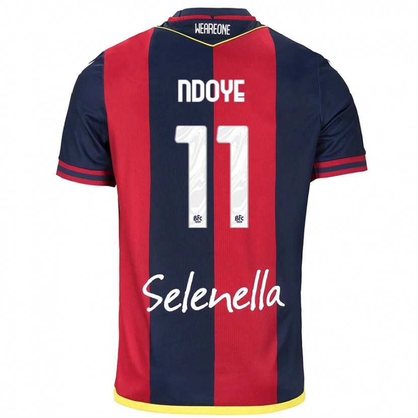 Danxen Women Dan Ndoye #11 Red Royal Blue Home Jersey 2024/25 T-Shirt