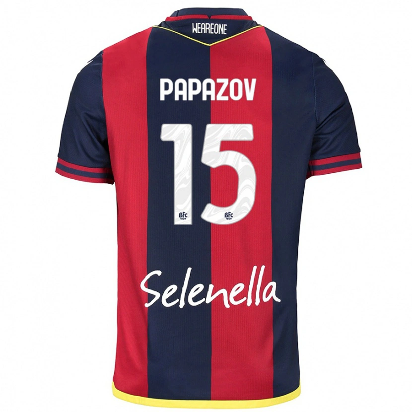 Danxen Women Dimitar Papazov #15 Red Royal Blue Home Jersey 2024/25 T-Shirt