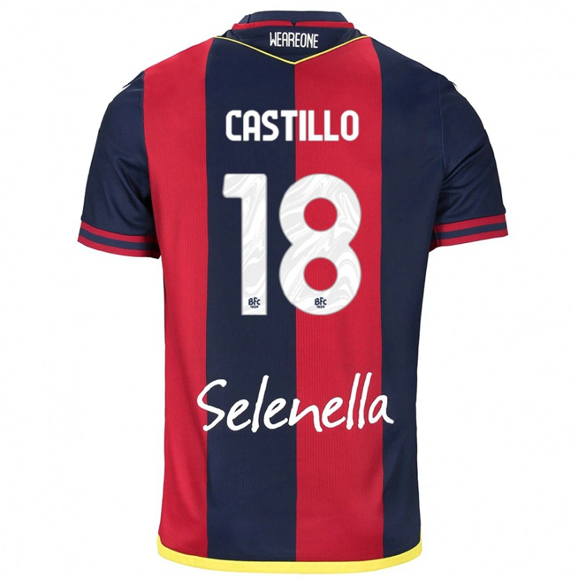 Danxen Women Tomas Castillo #18 Red Royal Blue Home Jersey 2024/25 T-Shirt