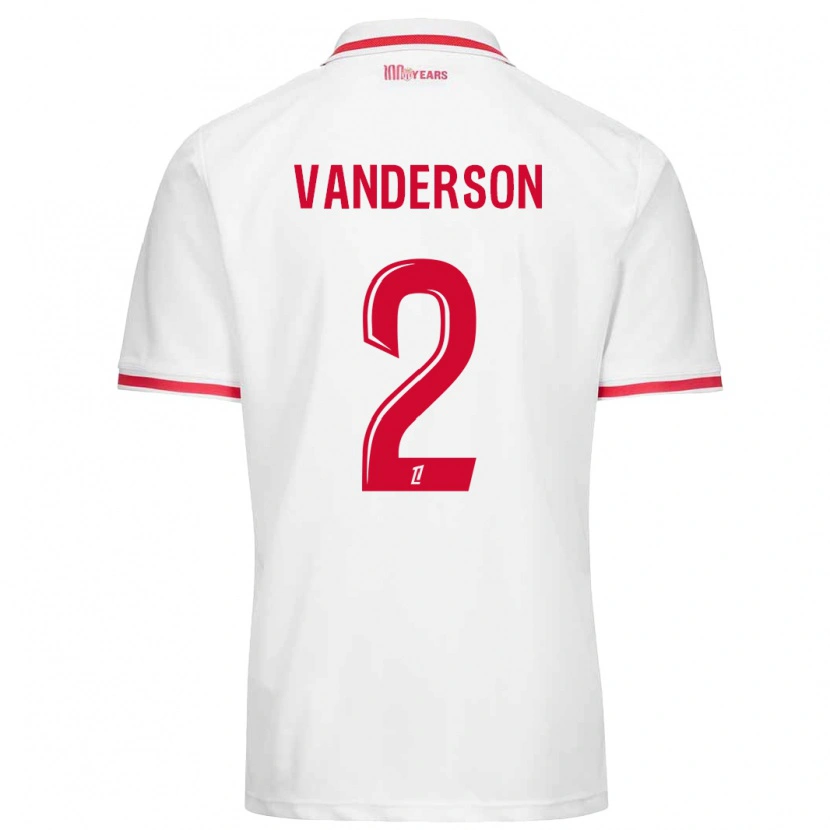 Danxen Women Vanderson #2 White Red Home Jersey 2024/25 T-Shirt