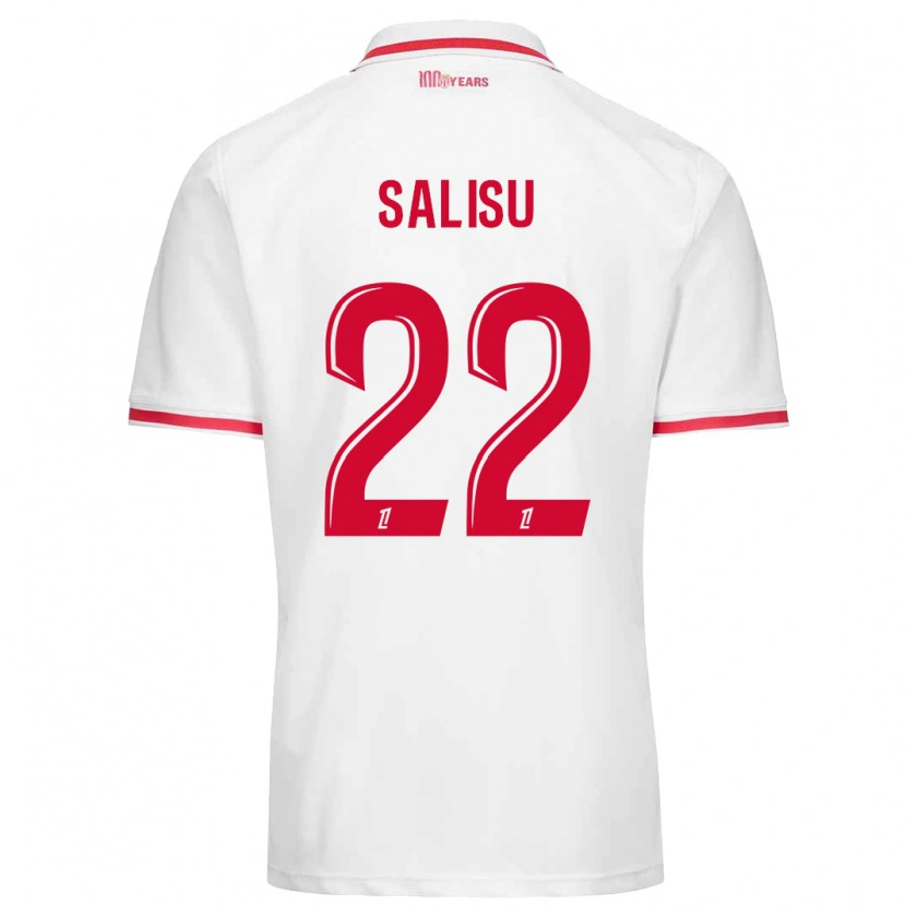 Danxen Women Mohammed Salisu #22 White Red Home Jersey 2024/25 T-Shirt