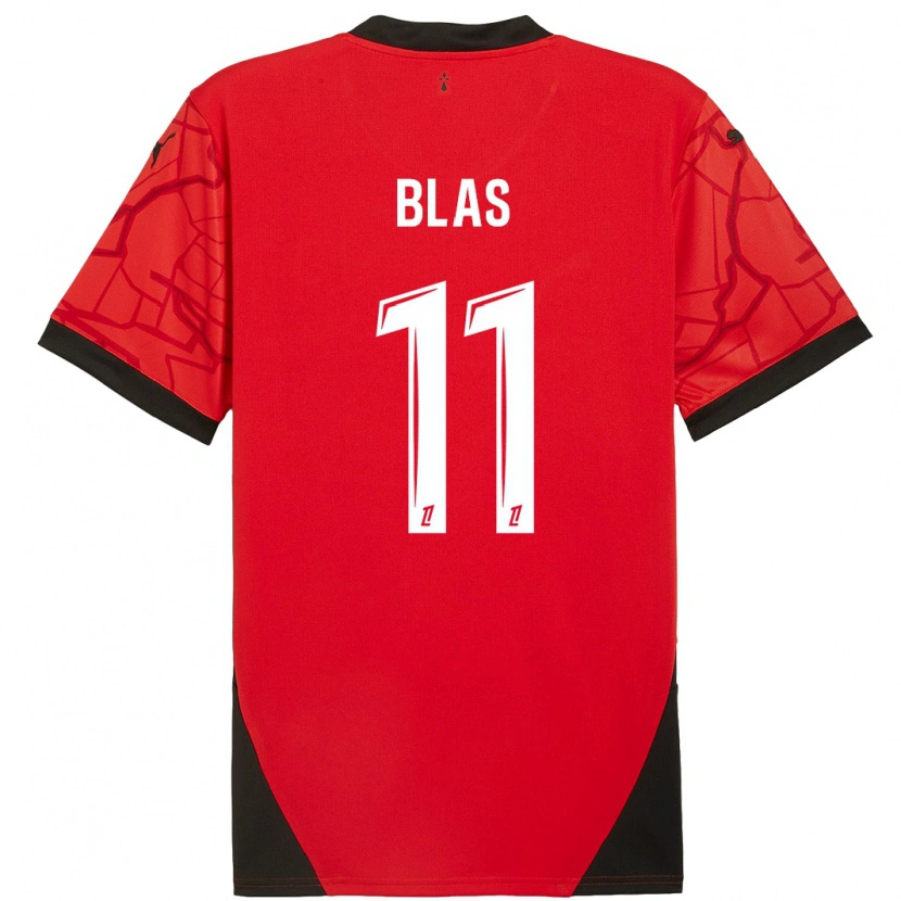 Danxen Women Ludovic Blas #11 Red Black Home Jersey 2024/25 T-Shirt