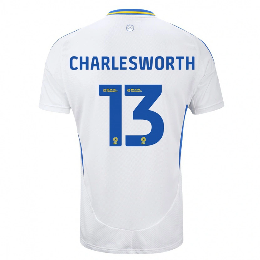 Danxen Women Millie Robshaw-Charlesworth #13 White Blue Home Jersey 2024/25 T-Shirt