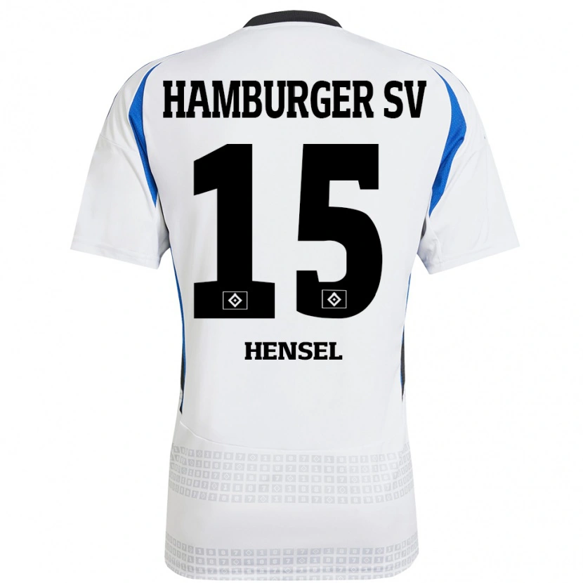 Danxen Women Janoah Hensel #15 White Blue Home Jersey 2024/25 T-Shirt