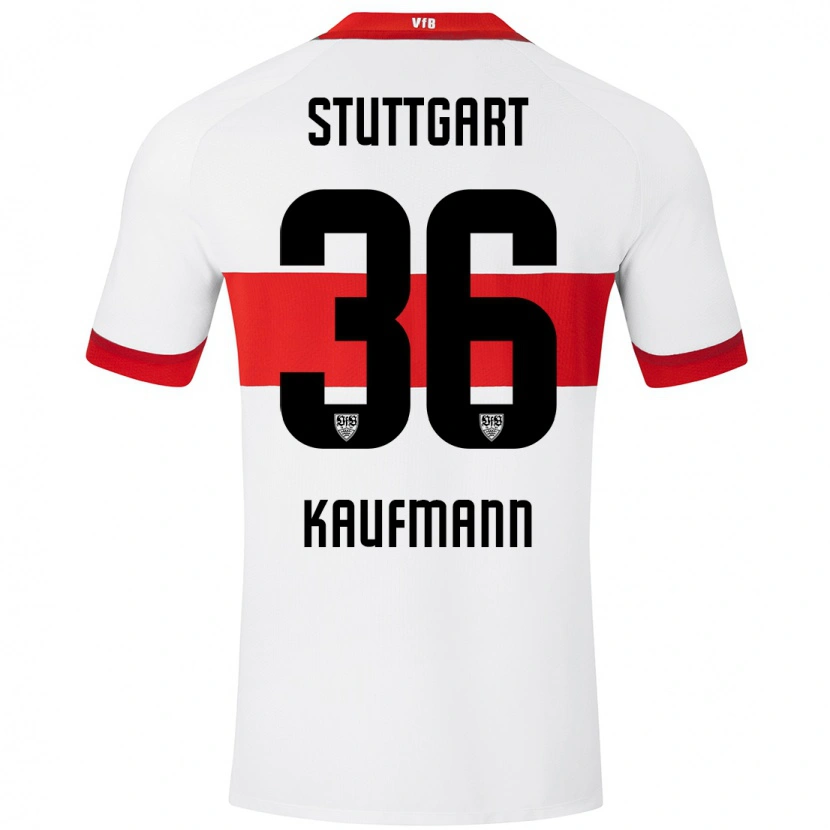 Danxen Women Tino Kaufmann #36 White Red Home Jersey 2024/25 T-Shirt