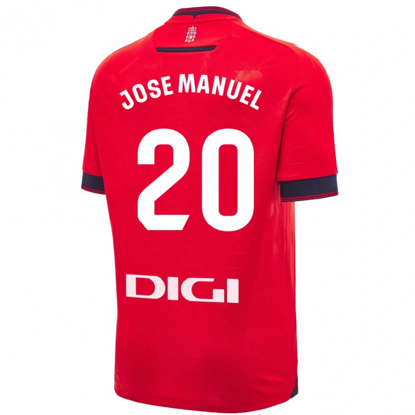 Danxen Women José Manuel Arnáiz #20 Red White Home Jersey 2024/25 T-Shirt