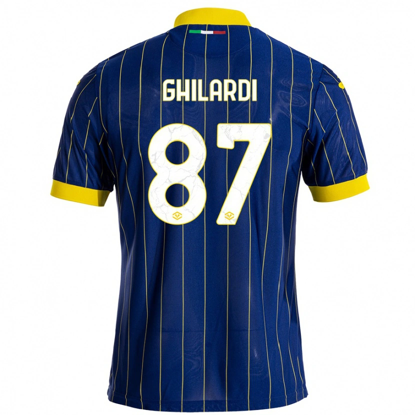 Danxen Women Daniele Ghilardi #87 Blue Yellow Home Jersey 2024/25 T-Shirt