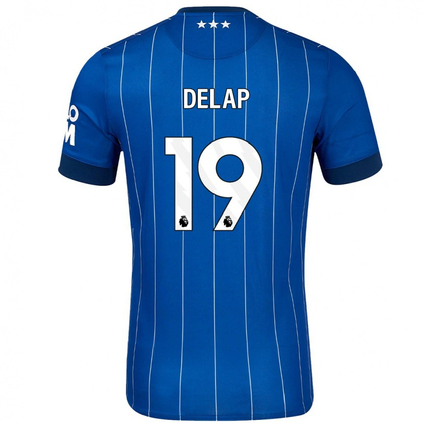 Danxen Women Liam Delap #19 Navy Blue Home Jersey 2024/25 T-Shirt