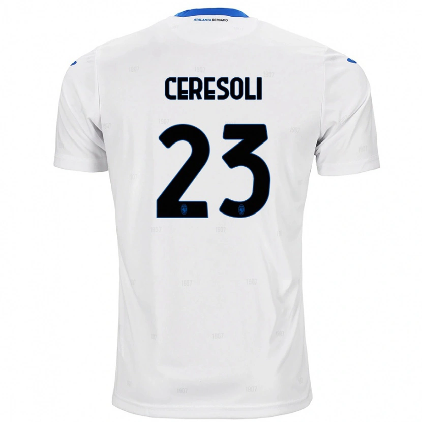 Danxen Women Andrea Ceresoli #23 White Away Jersey 2024/25 T-Shirt