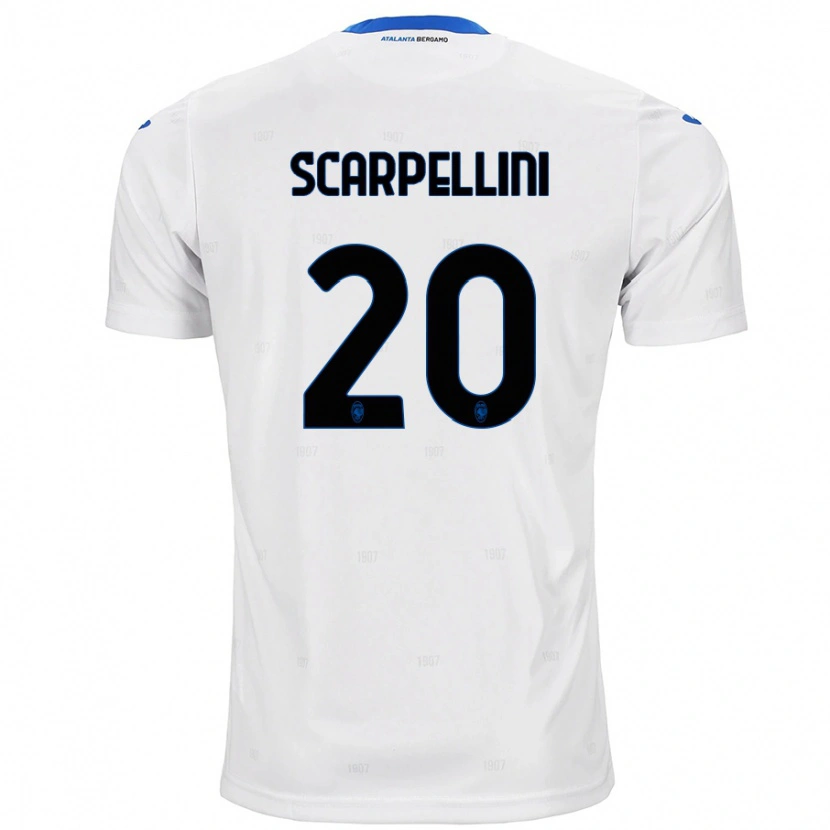 Danxen Women Andrea Scarpellini #20 White Away Jersey 2024/25 T-Shirt