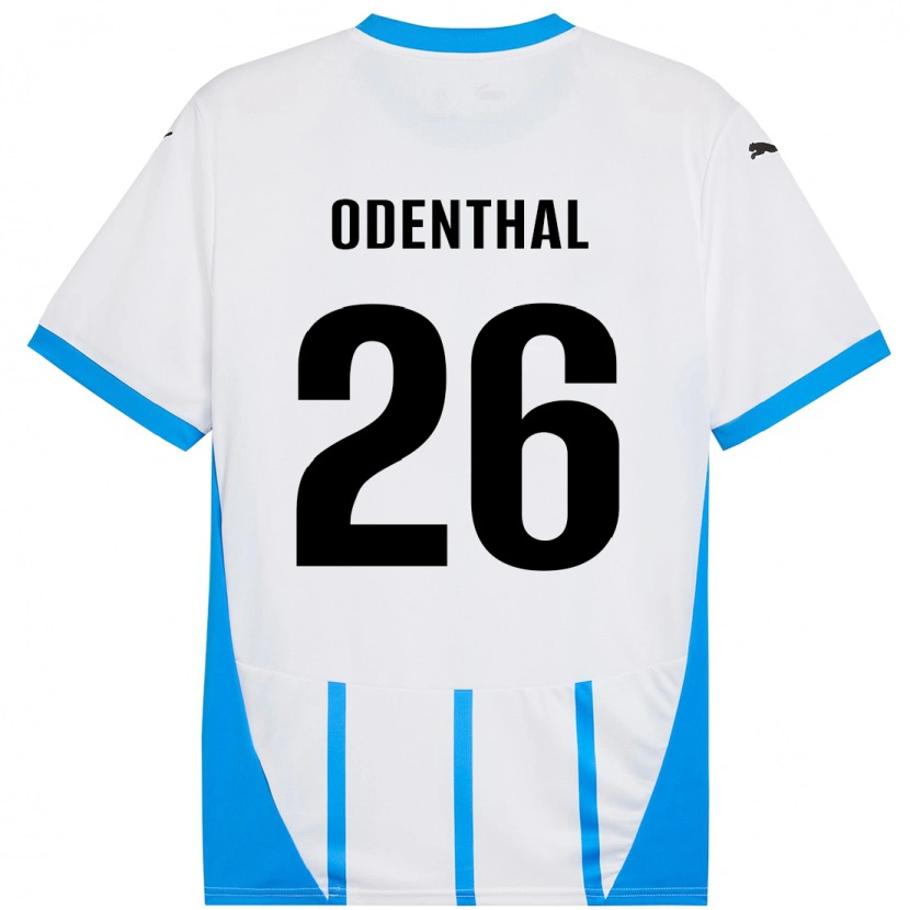 Danxen Women Cas Odenthal #26 White Blue Away Jersey 2024/25 T-Shirt