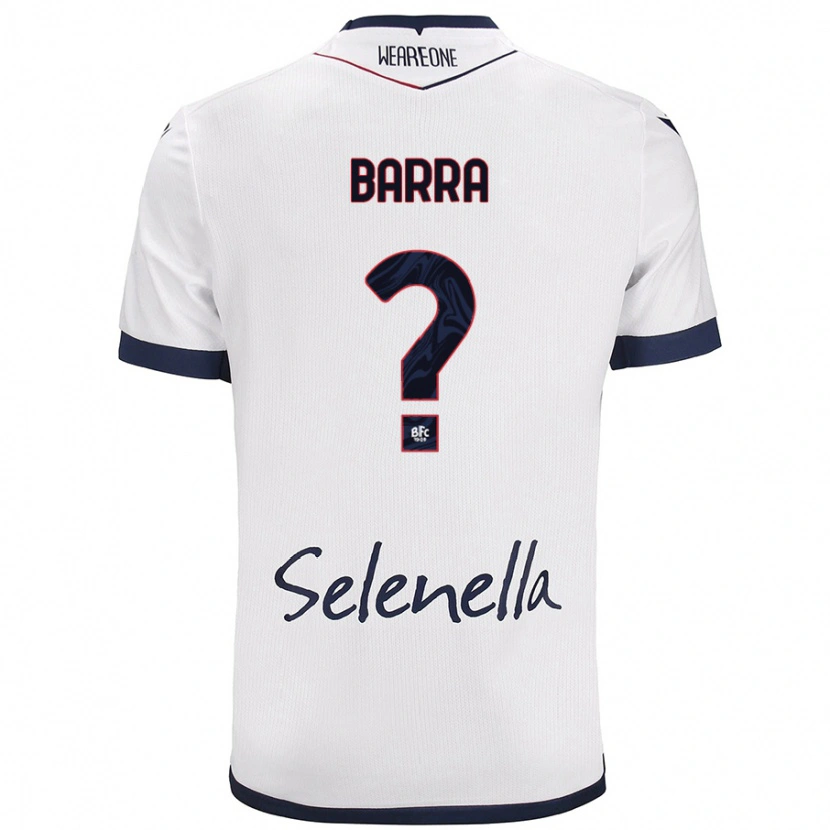 Danxen Women Edoardo Barra #0 White Royal Blue Away Jersey 2024/25 T-Shirt