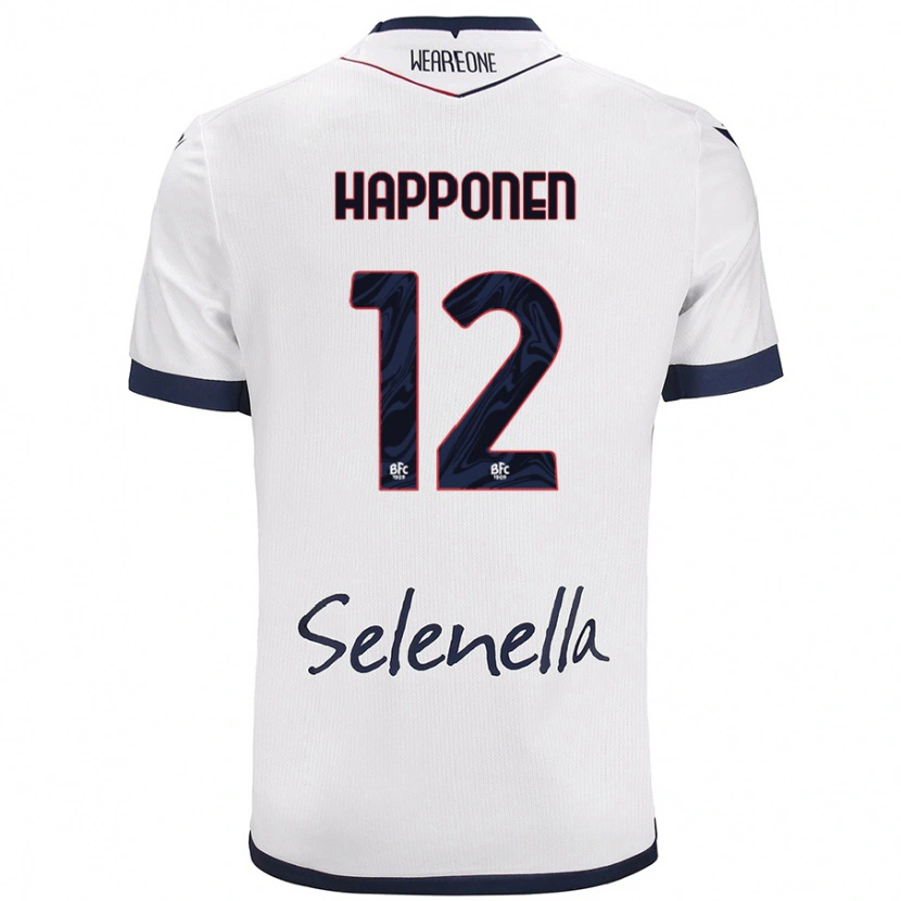 Danxen Women Ukko Happonen #12 White Royal Blue Away Jersey 2024/25 T-Shirt