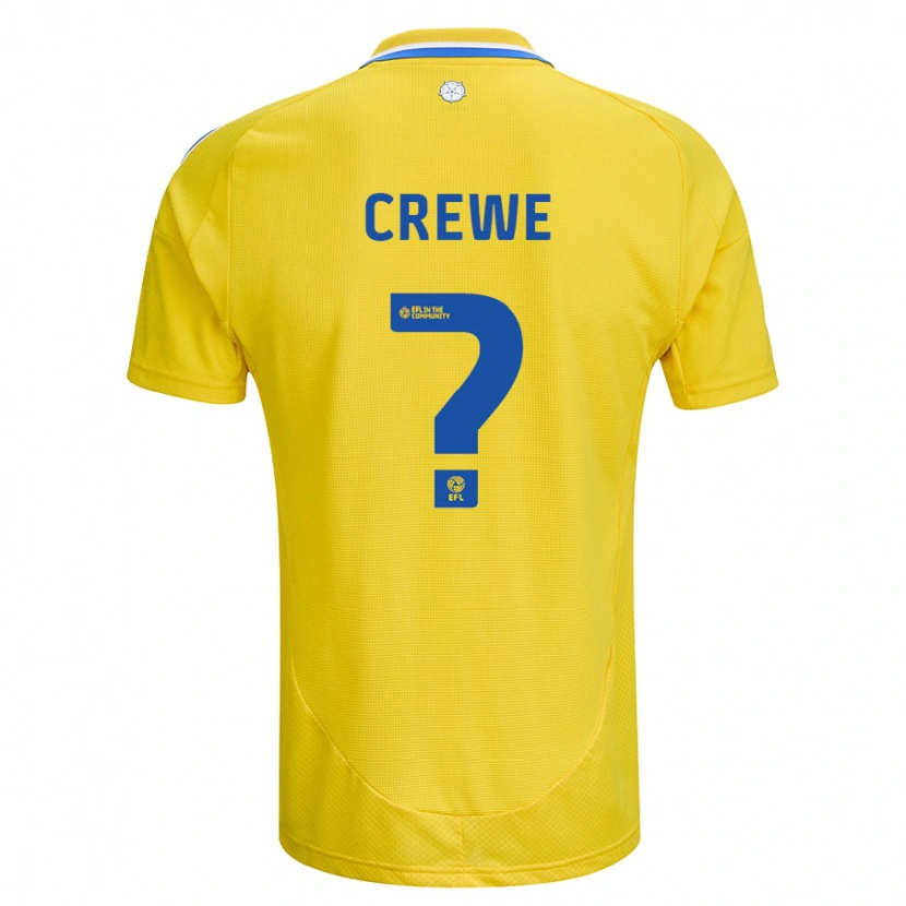 Danxen Women Charlie Crew #0 Yellow Blue Away Jersey 2024/25 T-Shirt