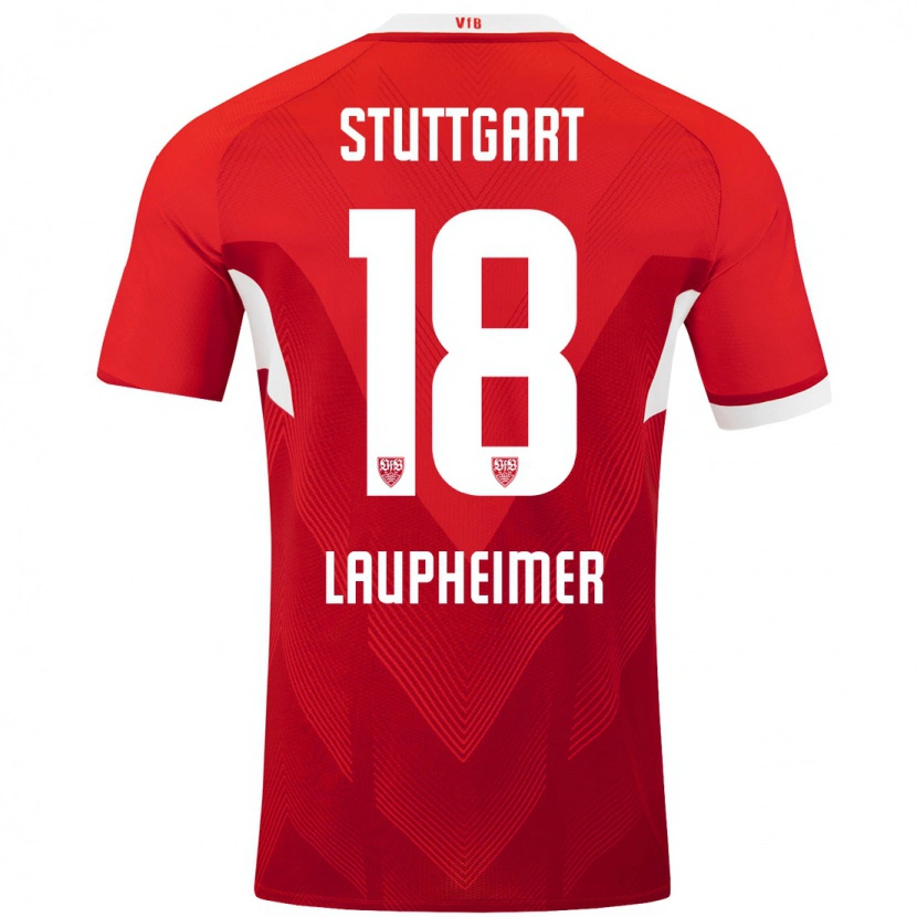 Danxen Women Lukas Laupheimer #18 Red White Away Jersey 2024/25 T-Shirt