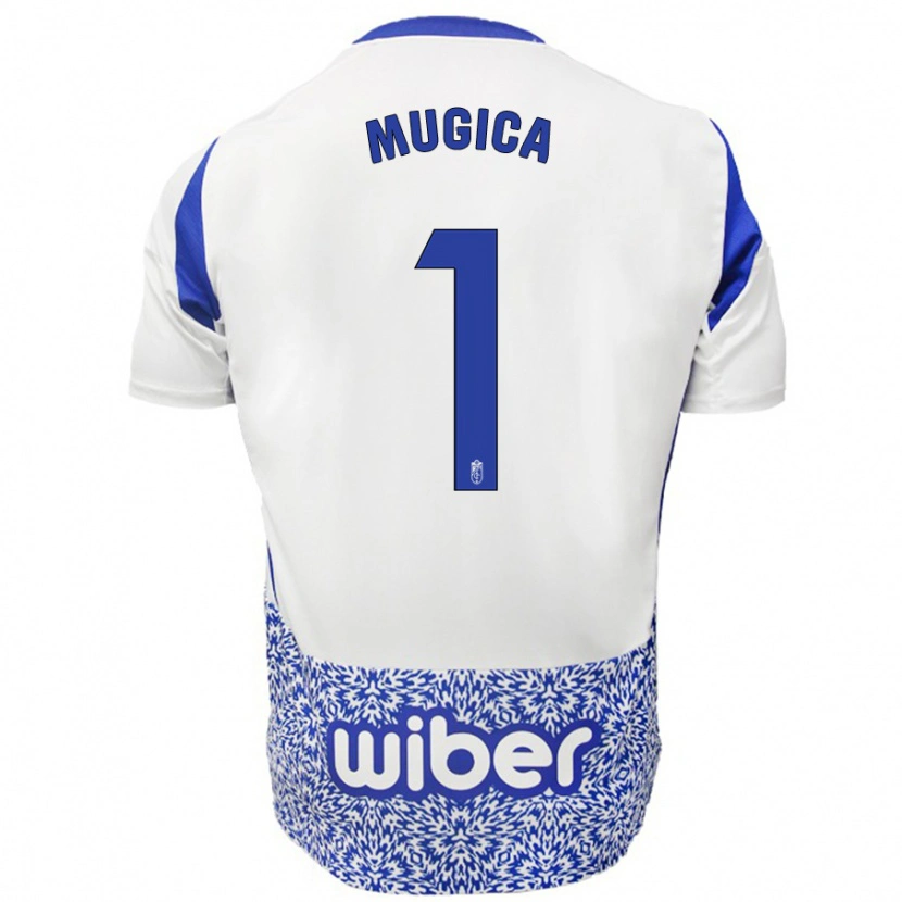 Danxen Women Juan Múgica #1 White Blue Away Jersey 2024/25 T-Shirt