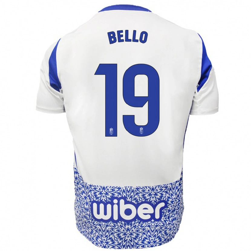 Danxen Women Eghosa Bello #19 White Blue Away Jersey 2024/25 T-Shirt