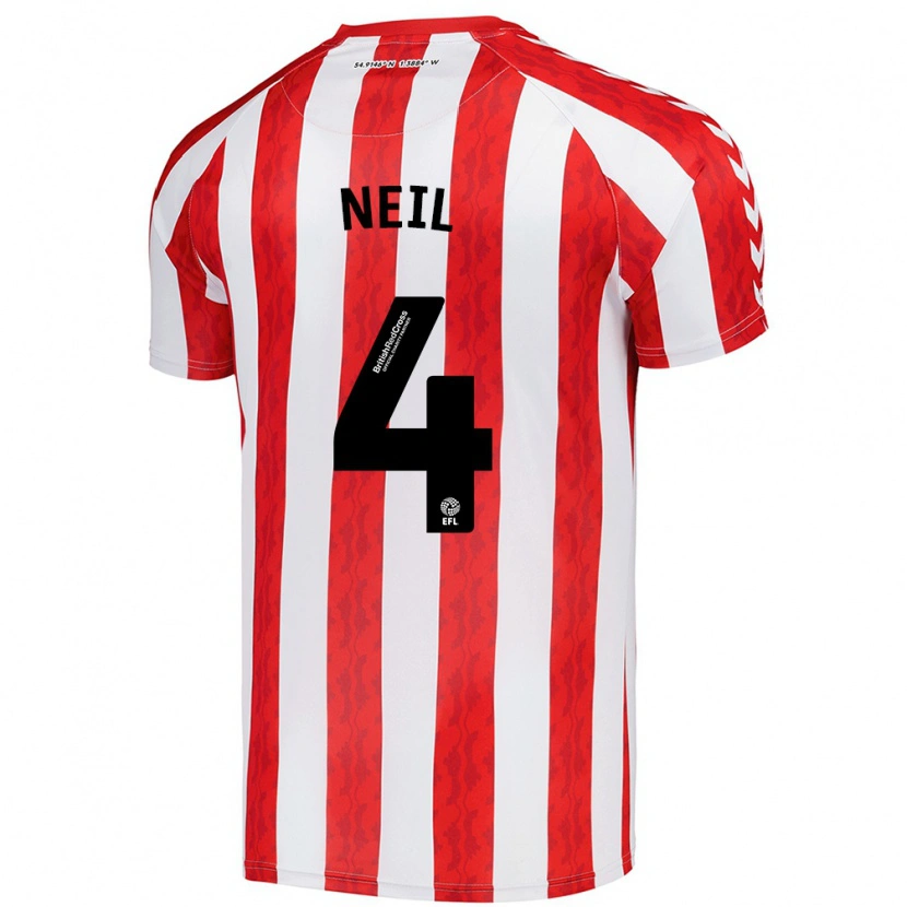 Danxen Kid Dan Neil #4 Red White Home Jersey 2024/25 T-Shirt