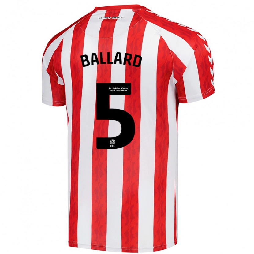 Danxen Kid Daniel Ballard #5 Red White Home Jersey 2024/25 T-Shirt