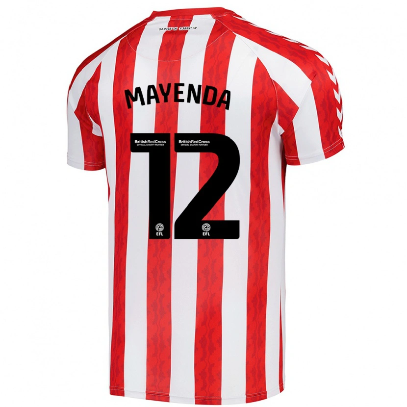 Danxen Kid Eliezer Mayenda #12 Red White Home Jersey 2024/25 T-Shirt