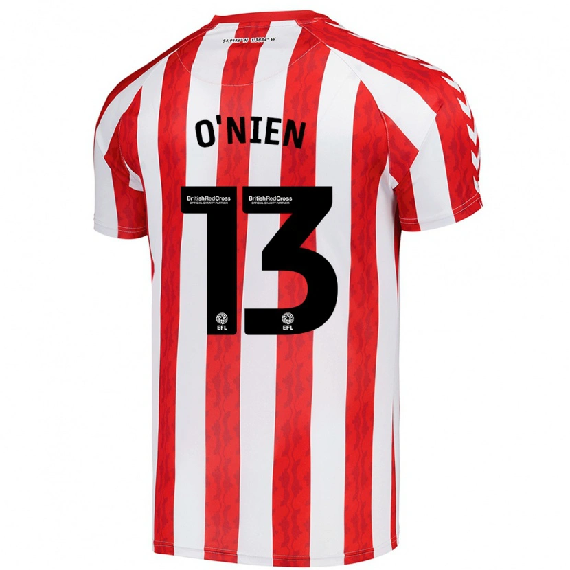 Danxen Kid Luke O'nien #13 Red White Home Jersey 2024/25 T-Shirt