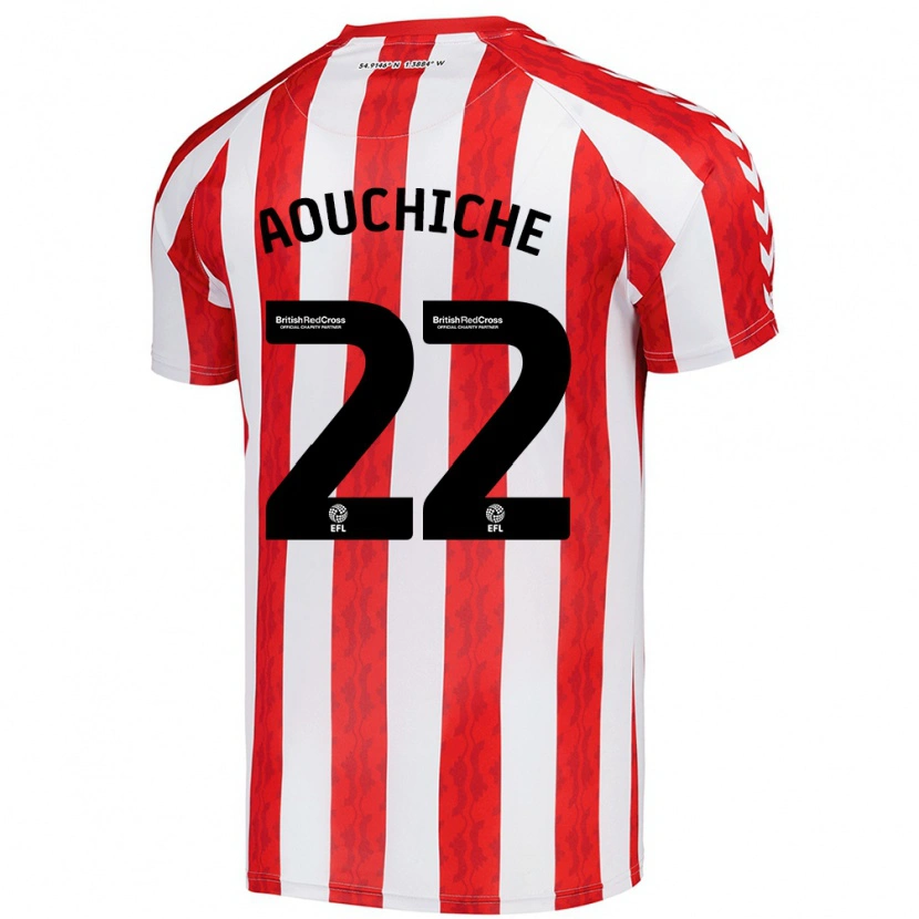 Danxen Kid Adil Aouchiche #22 Red White Home Jersey 2024/25 T-Shirt