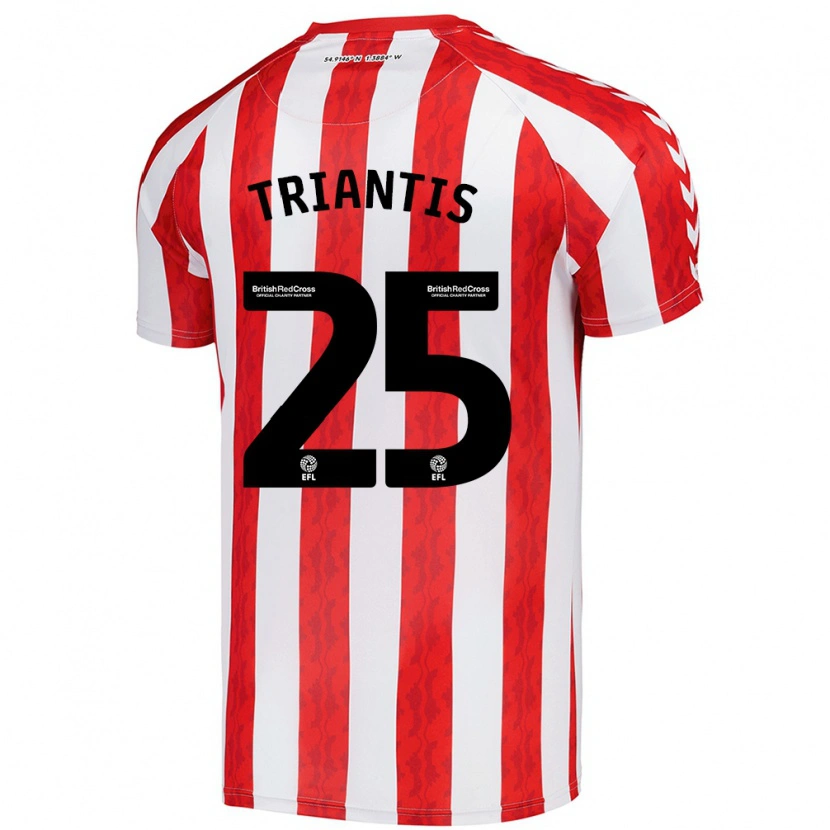 Danxen Kid Nectarios Triantis #25 Red White Home Jersey 2024/25 T-Shirt