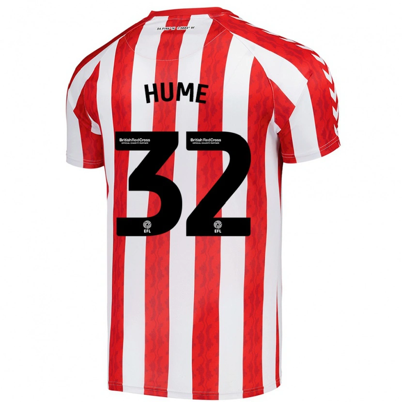 Danxen Kid Trai Hume #32 Red White Home Jersey 2024/25 T-Shirt