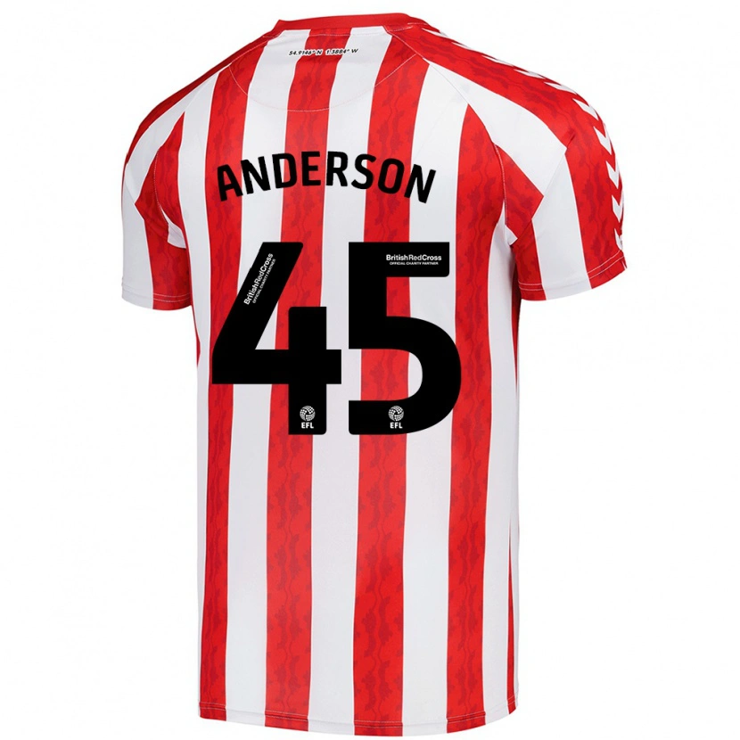 Danxen Kid Joe Anderson #45 Red White Home Jersey 2024/25 T-Shirt