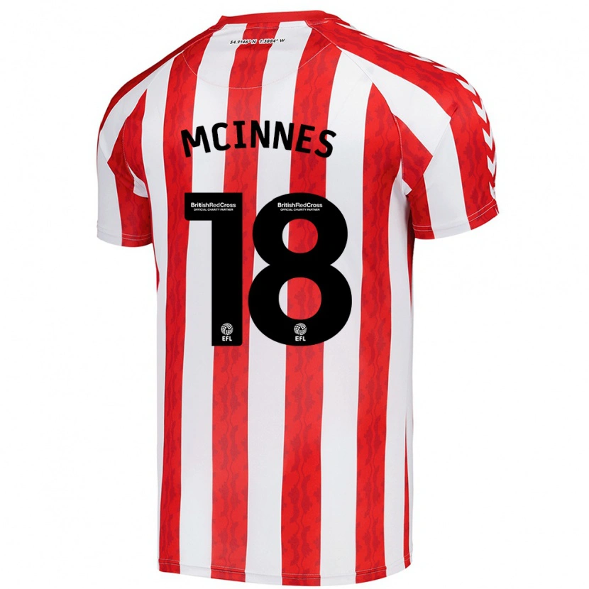 Danxen Kid Libbi Mcinnes #18 Red White Home Jersey 2024/25 T-Shirt