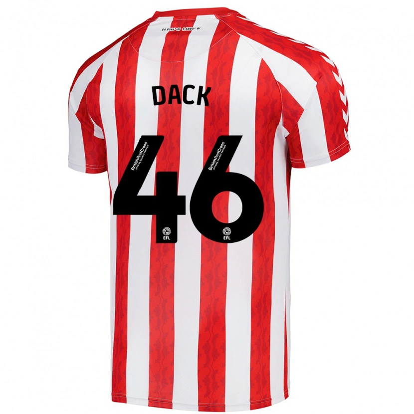 Danxen Kid Bradley Dack #46 Red White Home Jersey 2024/25 T-Shirt