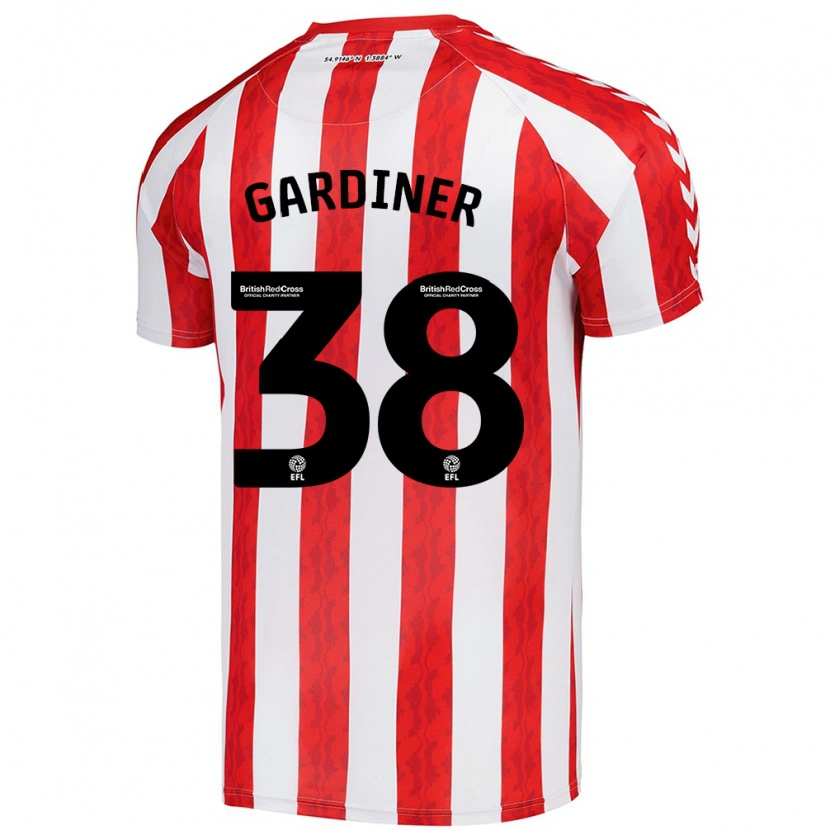 Danxen Kid Harry Gardiner #38 Red White Home Jersey 2024/25 T-Shirt