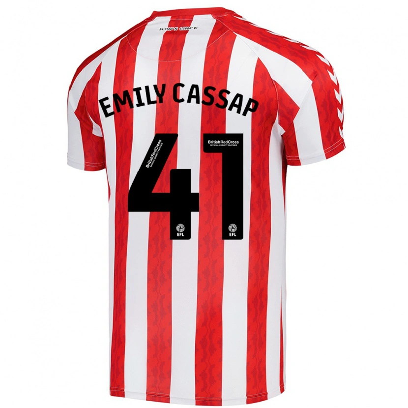 Danxen Kid Emily Cassap #41 Red White Home Jersey 2024/25 T-Shirt