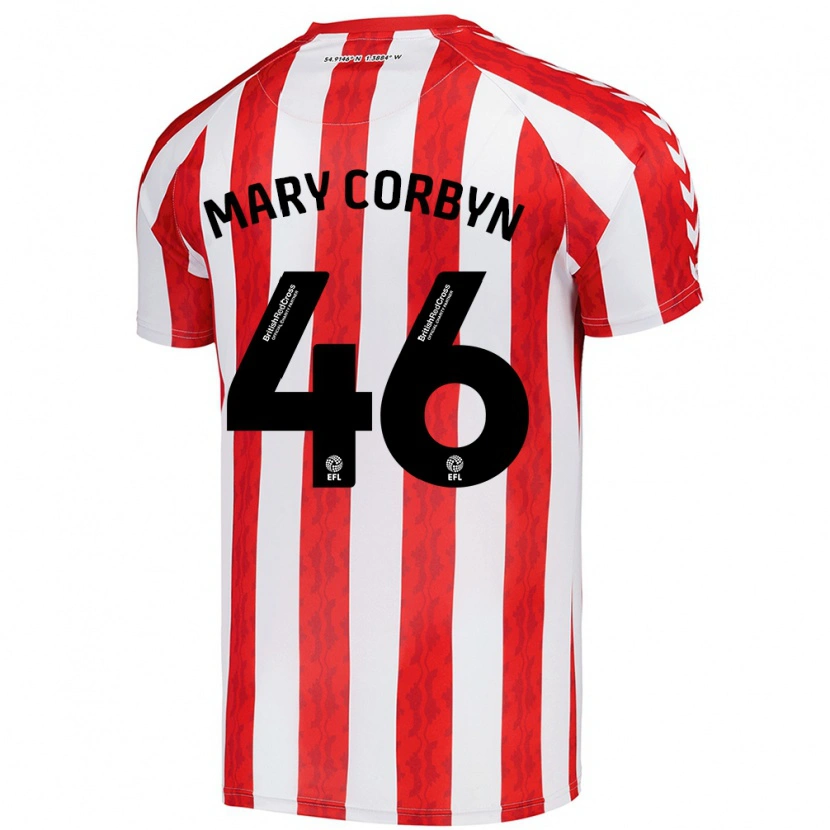 Danxen Kid Mary Corbyn #46 Red White Home Jersey 2024/25 T-Shirt