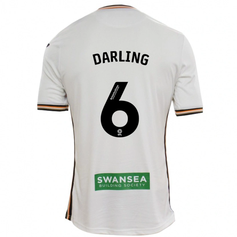 Danxen Kid Harry Darling #6 White Home Jersey 2024/25 T-Shirt