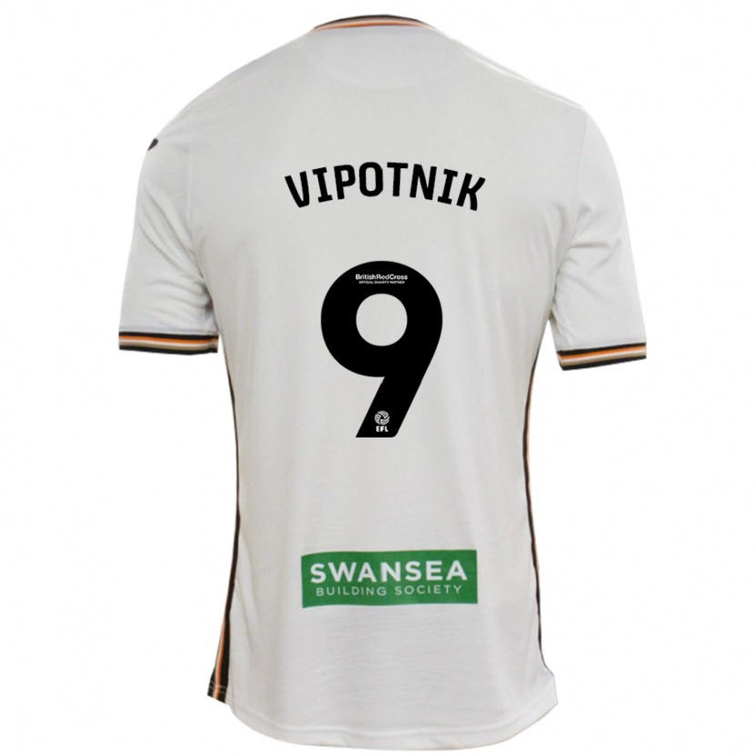 Danxen Kid Zan Vipotnik #9 White Home Jersey 2024/25 T-Shirt