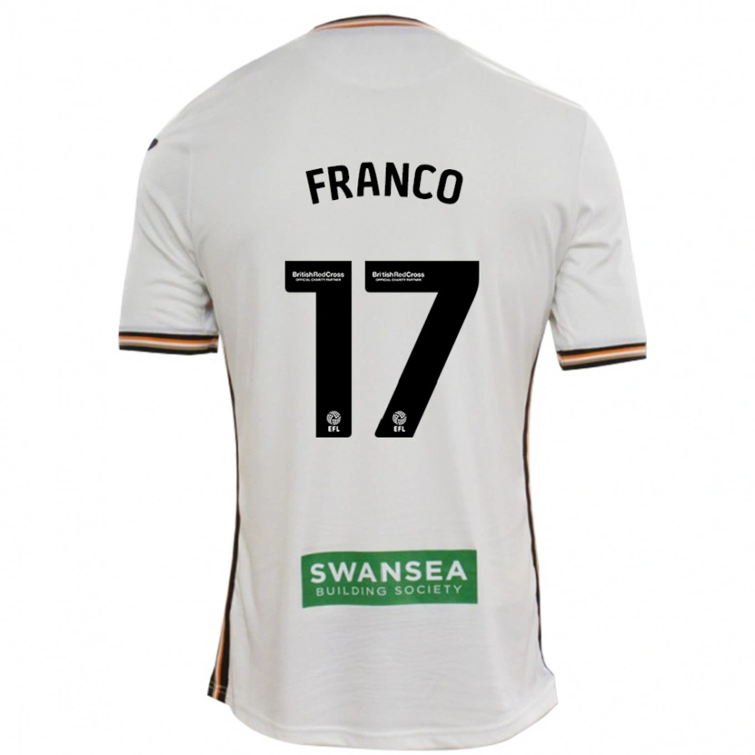 Danxen Kid Gonçalo Franco #17 White Home Jersey 2024/25 T-Shirt