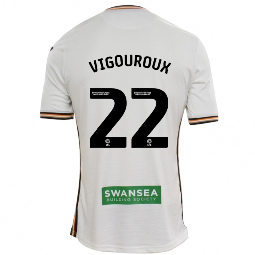 Danxen Kid Lawrence Vigouroux #22 White Home Jersey 2024/25 T-Shirt