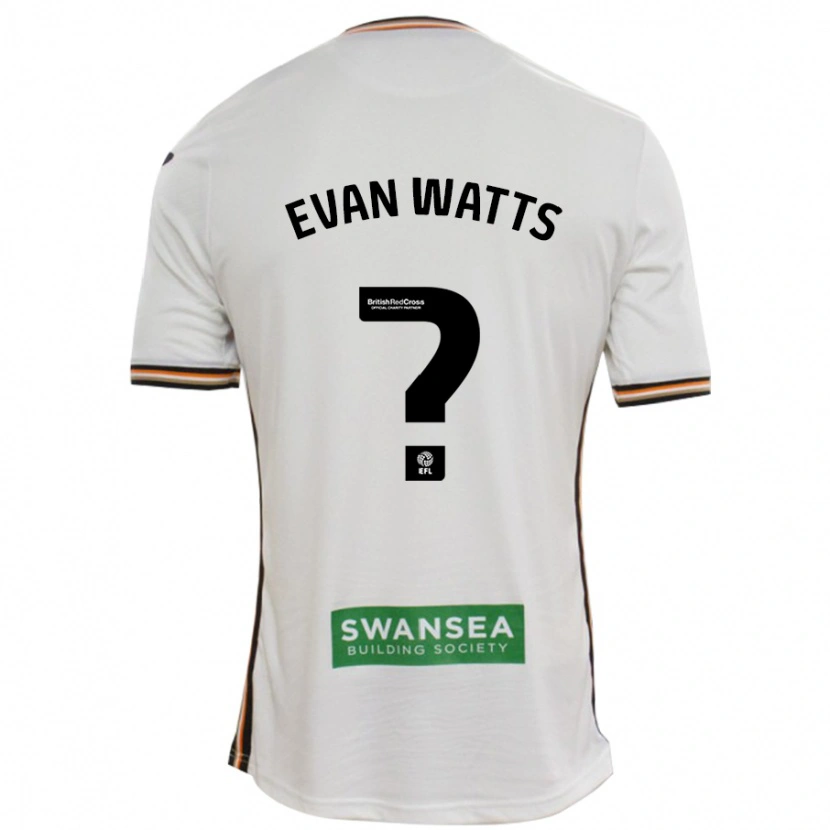 Danxen Kid Evan Watts #0 White Home Jersey 2024/25 T-Shirt