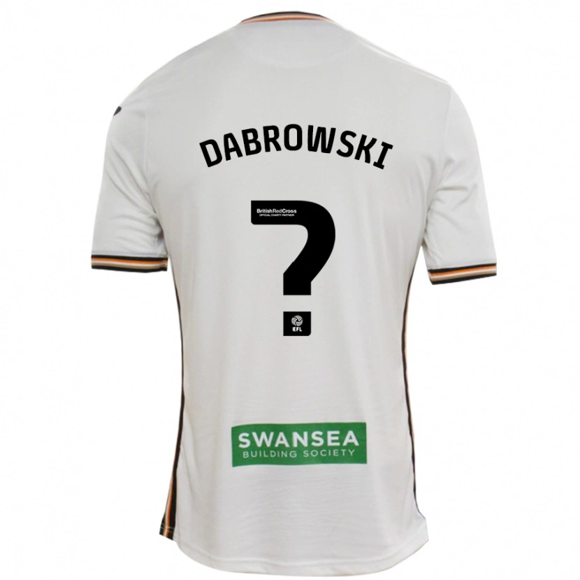 Danxen Kid Sebastian Dabrowski #0 White Home Jersey 2024/25 T-Shirt