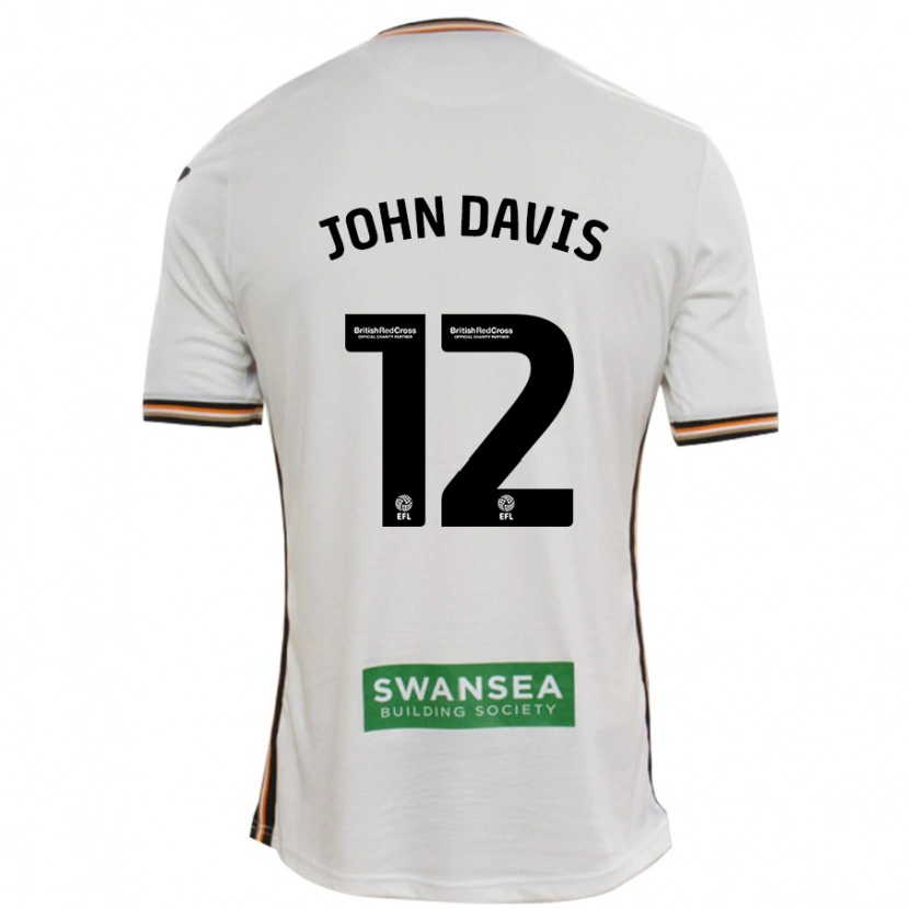 Danxen Kid Stacey John-Davis #12 White Home Jersey 2024/25 T-Shirt