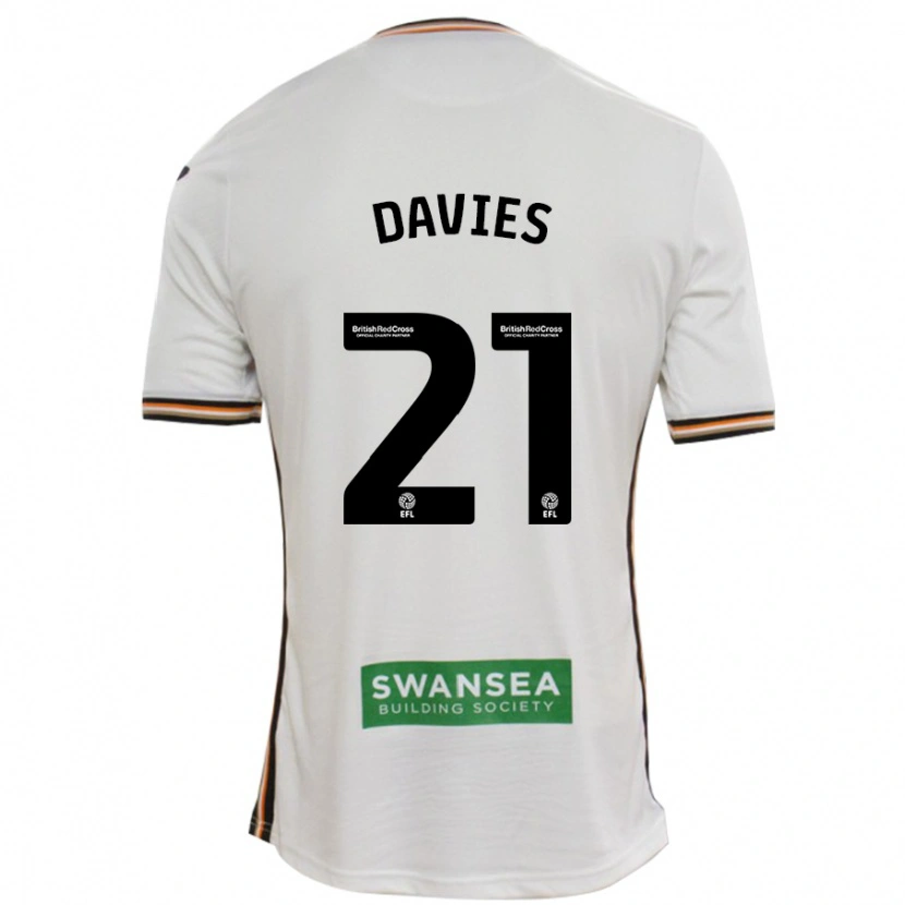 Danxen Kid Laura Davies #21 White Home Jersey 2024/25 T-Shirt