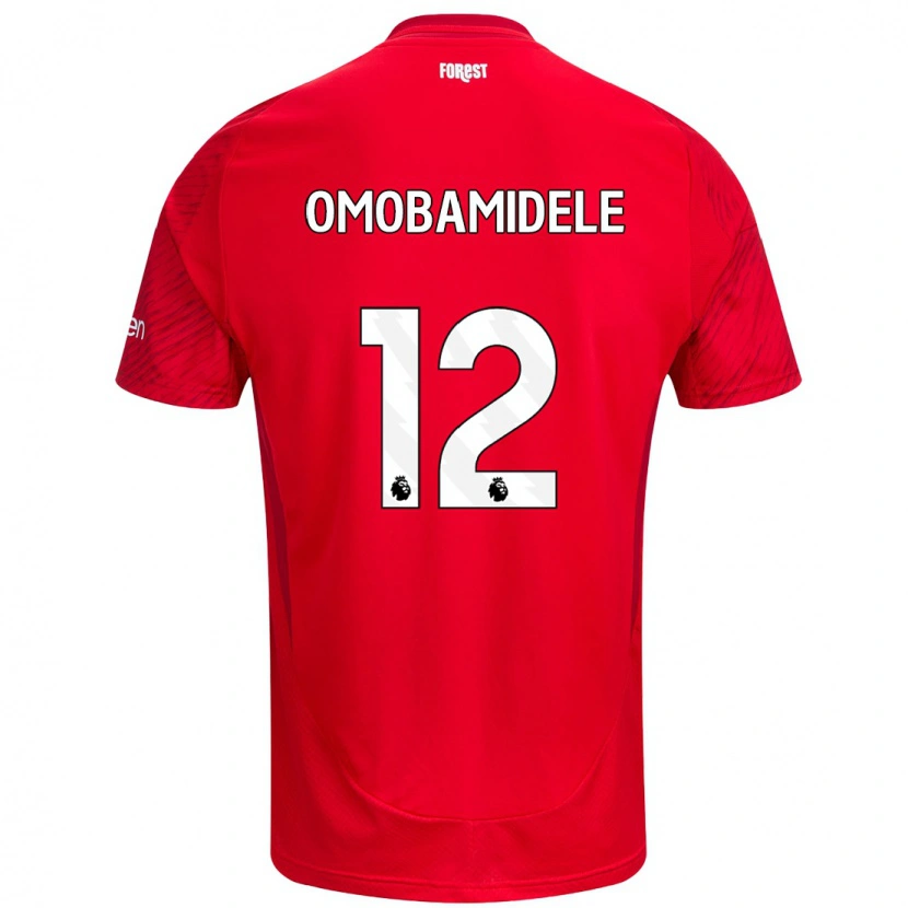 Danxen Kid Andrew Omobamidele #12 Red White Home Jersey 2024/25 T-Shirt