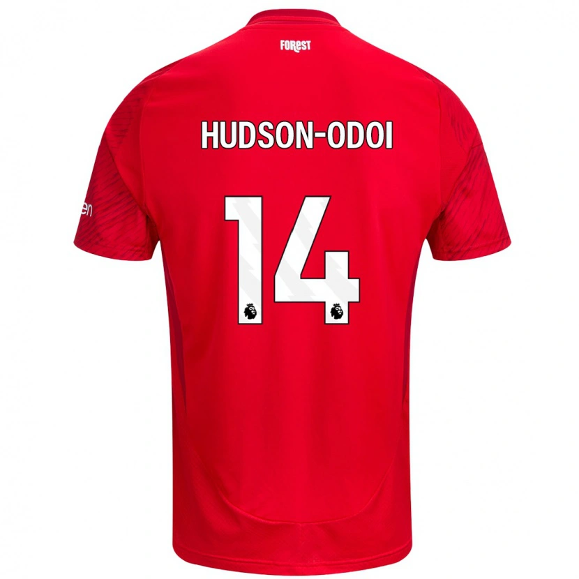 Danxen Kid Callum Hudson-Odoi #14 Red White Home Jersey 2024/25 T-Shirt