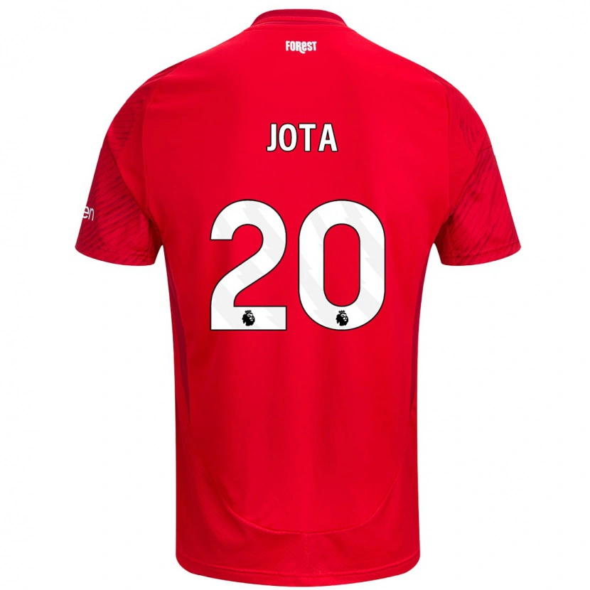 Danxen Kid Jota Silva #20 Red White Home Jersey 2024/25 T-Shirt