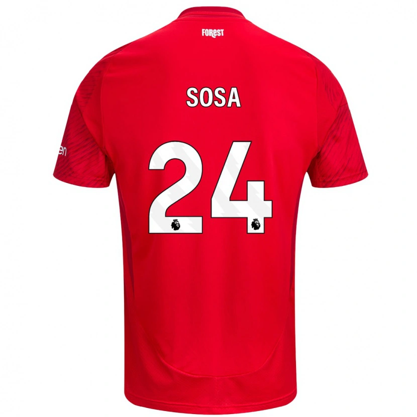 Danxen Kid Ramón Sosa #24 Red White Home Jersey 2024/25 T-Shirt