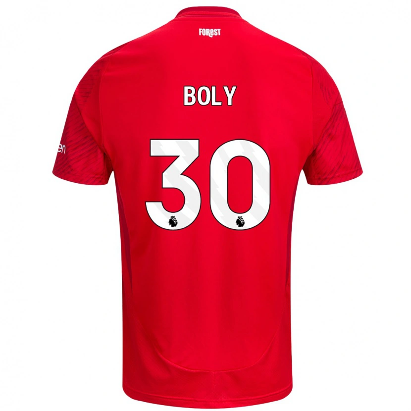 Danxen Kid Willy Boly #30 Red White Home Jersey 2024/25 T-Shirt