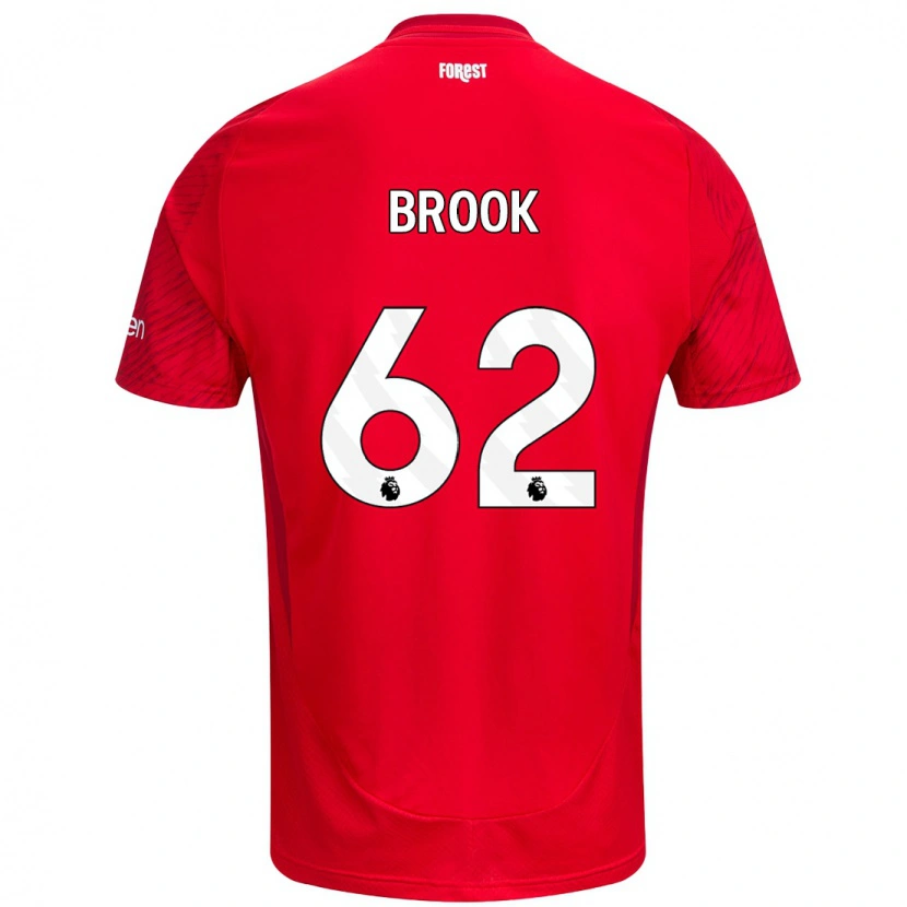 Danxen Kid Will Brook #62 Red White Home Jersey 2024/25 T-Shirt